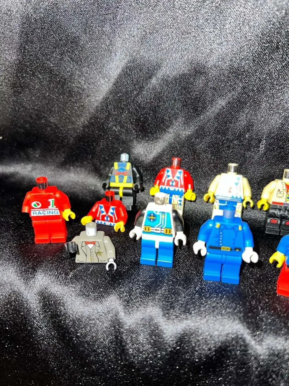 Large Lot of Assorted LEGO Minifigure Torso and Leg Assemblies